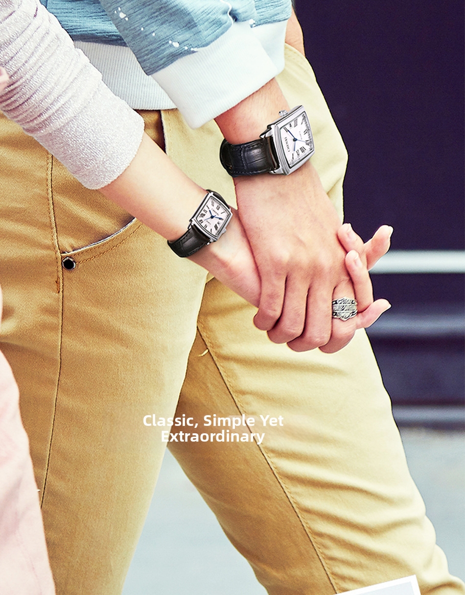 Quartz Couple Wrist Watch With Calendar Leather Strap For Men_voghion.com