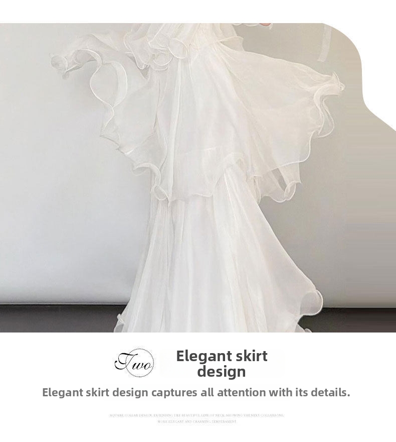 Lightweight Off-Shoulder Strapless Wedding Dress French Fairy Style Tulle Bridal Morning Robe for Women New 2026 Engagement Dress_ecoleips.com