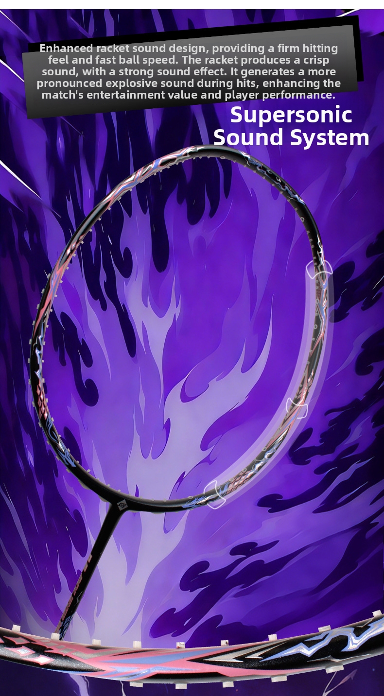 Galaxy 700 kolfiber badmintonracket ultralätt hög spänning_voghion.com