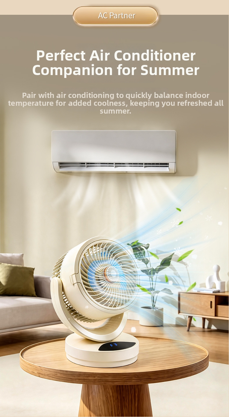 Wiederaufladbarer USB-Tischventilator mit Kühlfunktion_voghion.com