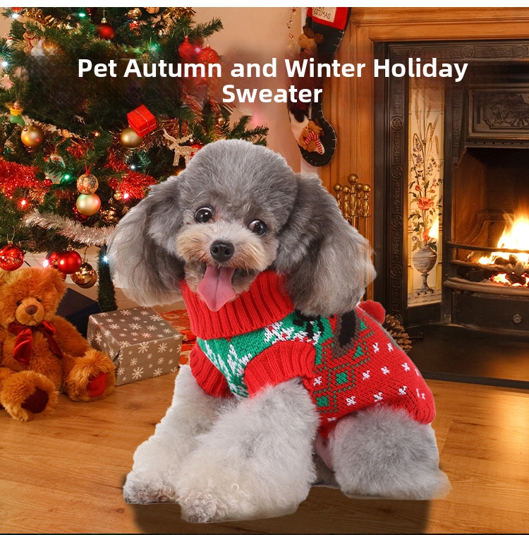 Julegenser til hund med rensdyr til efterår og vinter_voghion.com