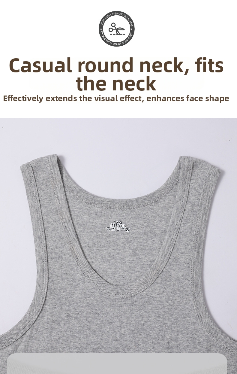 Men's Clothing Men's 100% Cotton Vest For Sports And Fitness Tight Fit Breathable Inner Wear Summer Top For Formal & Casual_viptrois.com