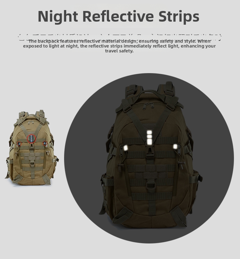 Tactical Military Backpack Large Capacity Men's Hiking Bag_voghion.com