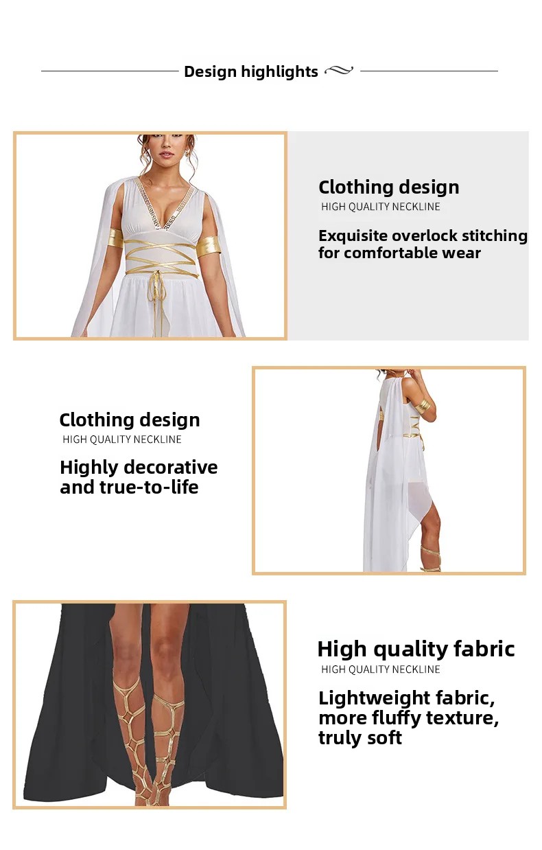 Robe Cléopâtre Athéna – Déguisement Déesse Antique – photo 3