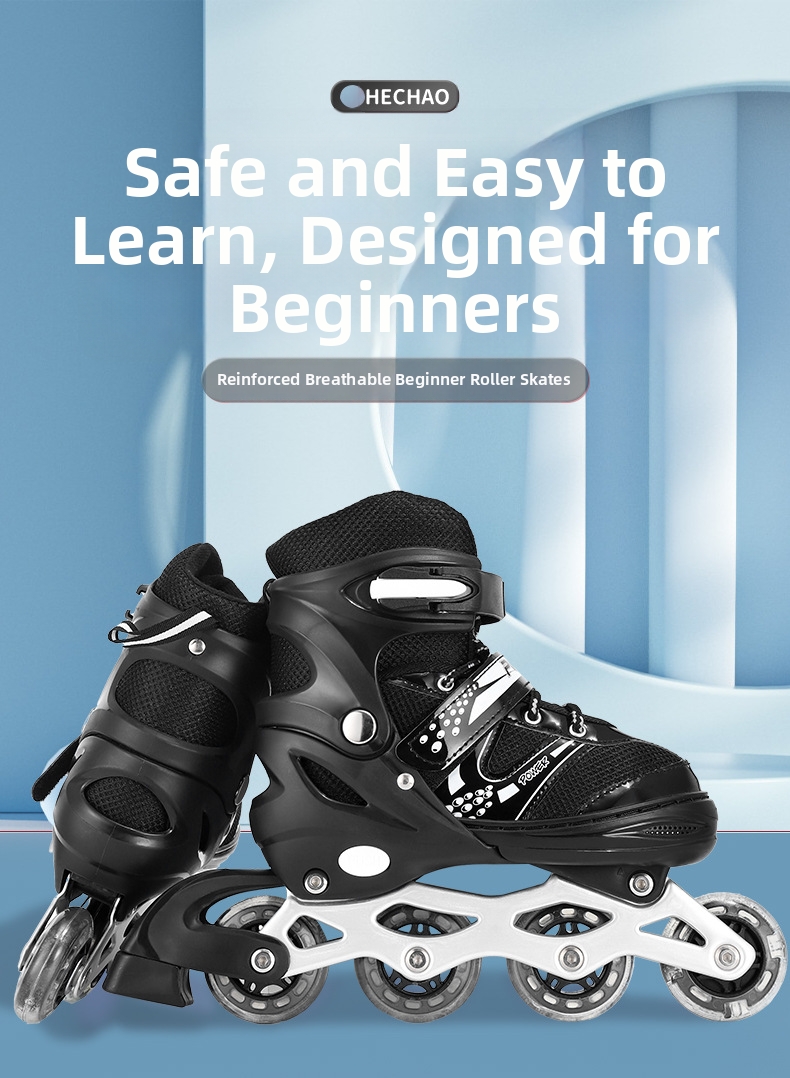 Adjustable Inline Roller Skates For Boys And Girls Kids Beginners_voghion.com