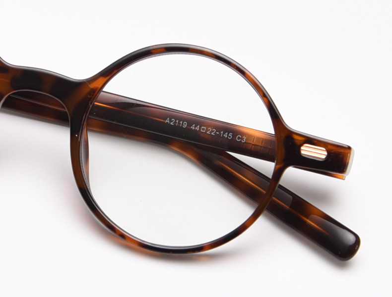 Retro Runde Mode Brillengestelle Aus Acetat Für Damen Herren_voghion.com