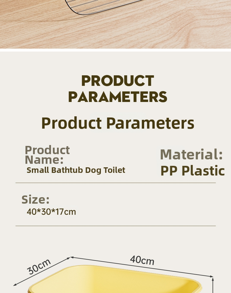 Grande lettiera per cani a forma di vasca per addestramento_voghion.com