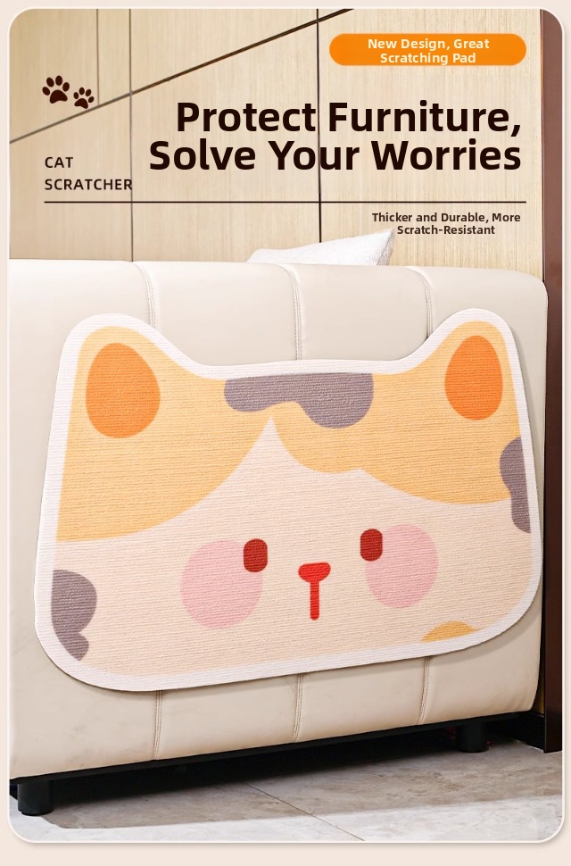 Wall Mounted Cat Scratching Board Felt Cat Scratching Mat_voghion.com