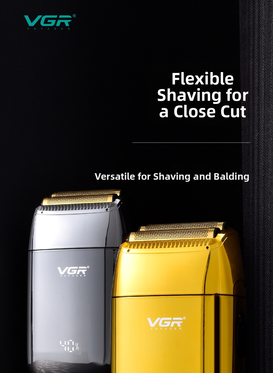 Vgr Professional Electric Shaver For Men With Digital Display_voghion.com