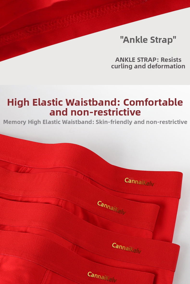 Calzoncillos boxer hombre modal transpirable comodo rojo_voghion.com