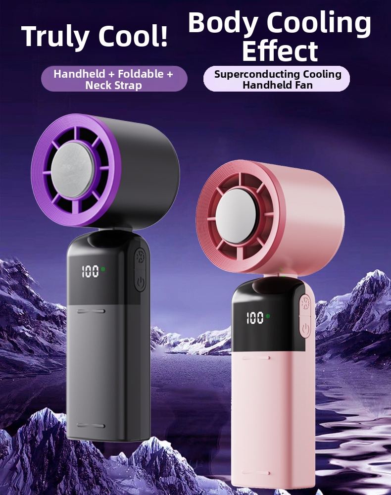 Handheld Cooling Fan Portable Turbo Mini Fan With 199 Speeds_voghion.com