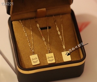 2023 New 18K Gold Diamond Smile Smile Brand Combined with European and American ins Wind Blogger Recommended Necklace
