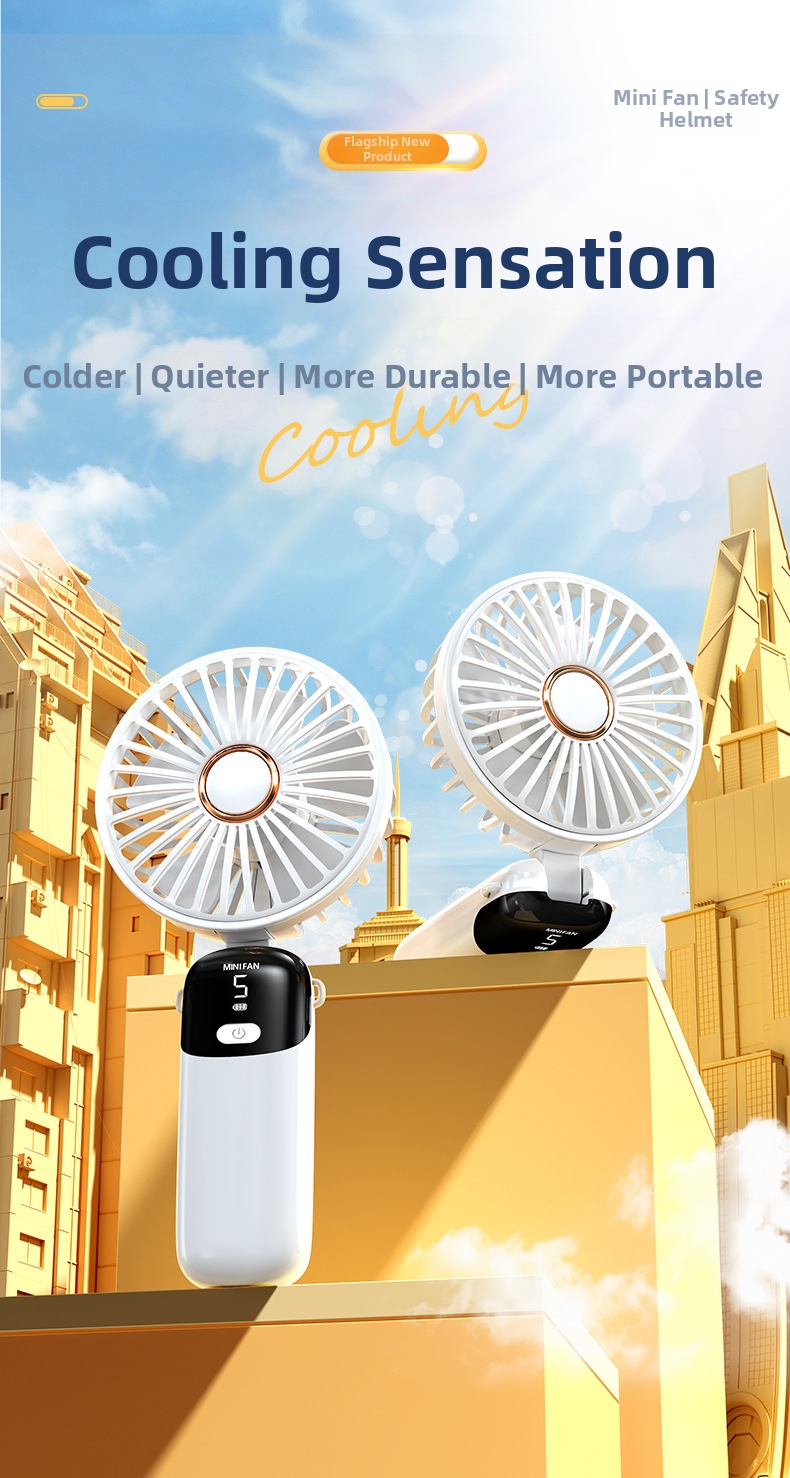 Mini ventilatore portatile a mano con display digitale usb_voghion.com