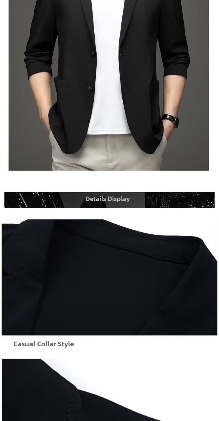 Blazer décontracté léger pour homme pour printemps été bureau_voghion.com
