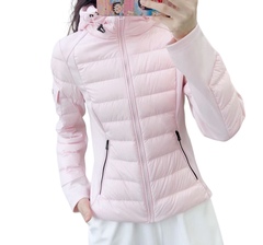 2025年秋季新品收腰显瘦90%白鸭绒轻盈保暖立领拼接羽绒服108