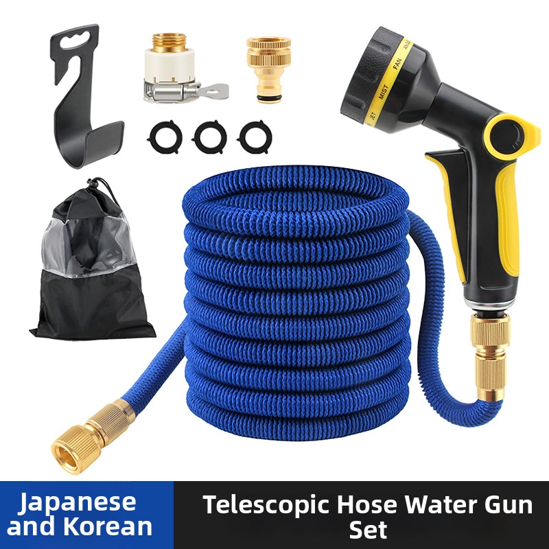Automatic Telescopic Hose Summer Garden Watering System For Irrigation Car Washing And Spraying With High Pressure Flower Water Gun_voghion.com