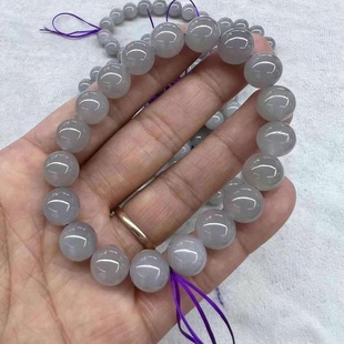 Hotan jade Qinghai material smoke purple goods head 10m bracelet, fine material, good density, manufacturers batch