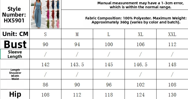 Women's V-Neck Sleeveless Jumpsuit European And American Style Wide Leg Long Pants Twist Vest Design New Export 2025_ecoleips.com