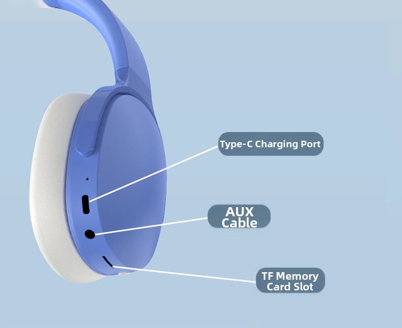 Écouteurs Bluetooth sans fil avec effets sonores multiples, longue autonomie, compatibles avec les vêtements et les téléphones portables, destinés à l'exportation_voghion.com