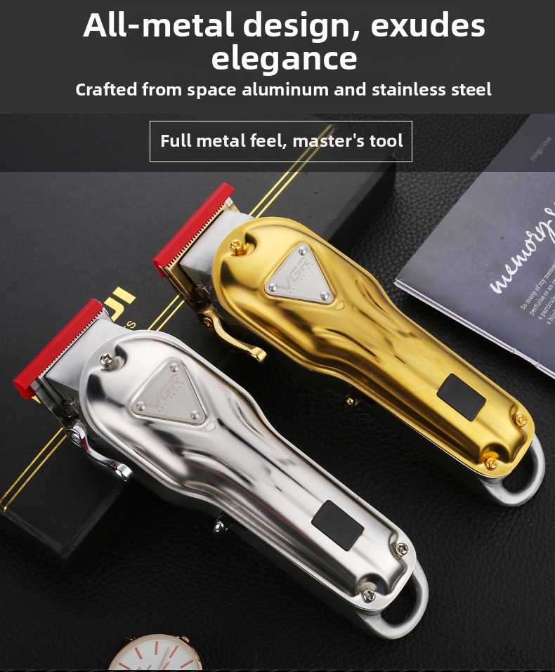 Cortapelos eléctrico profesional de metal recargable trimmer_voghion.com