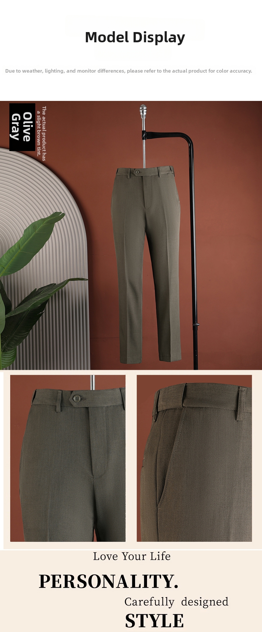 Spring/Summer Men's Casual Commuter Trousers British Style Skinny Fit Wrinkle Resistant Versatile Retro Designer Suits & Blazers_viptrois.com