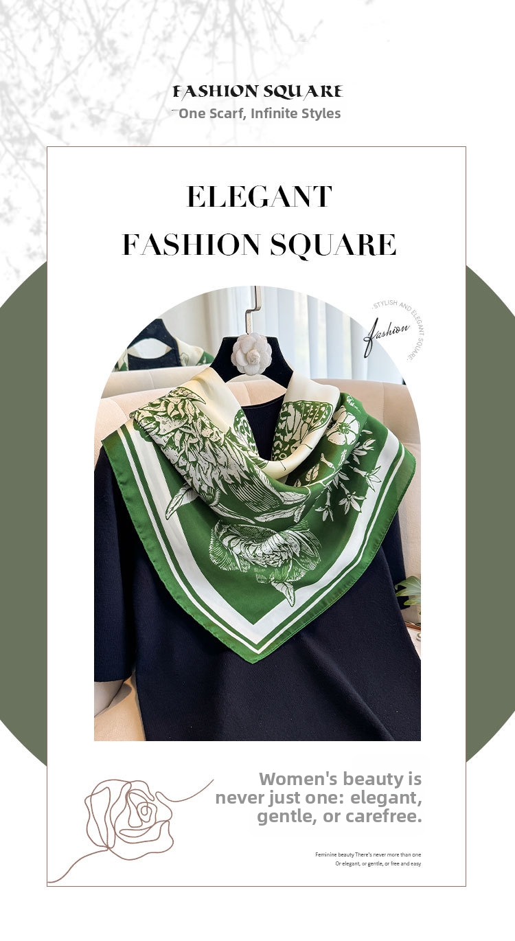 Foulard in finta seta donna sciarpa quadrata elegante grande_voghion.com