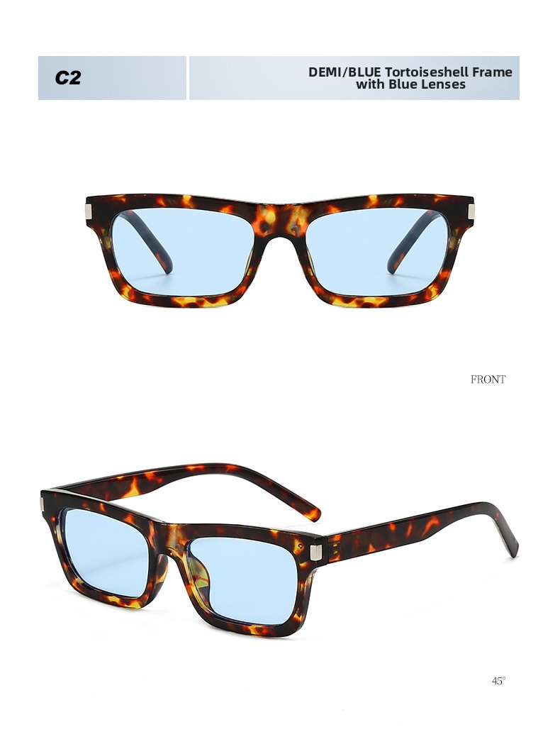 Stylish Square Frame Sunglasses Uv Protection For Women_voghion.com