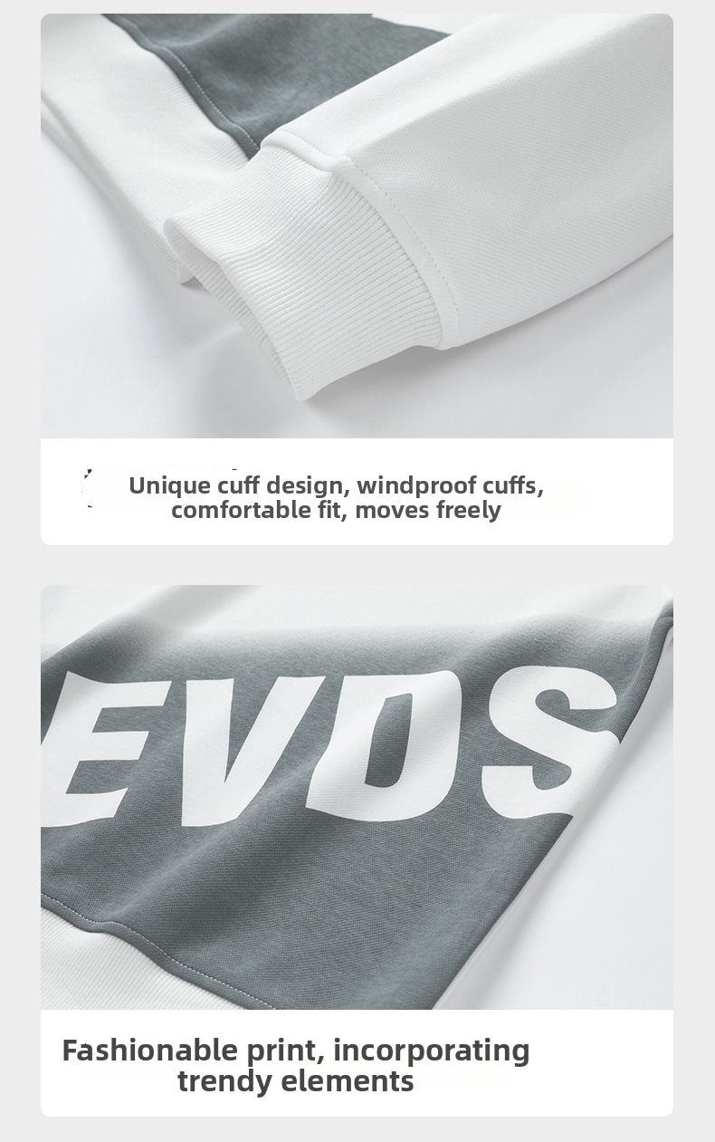 Men's Sports Sweatshirt Set Crew Neck Pullover And Jogging Pants_voghion.com