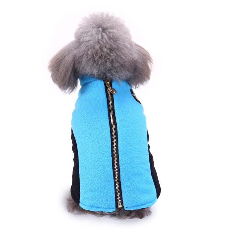 Warm Thickened Cotton Dog Coat Puppy Pet Clothes Apparel Reflective Strips Hoodie For Dogs_voghion.com