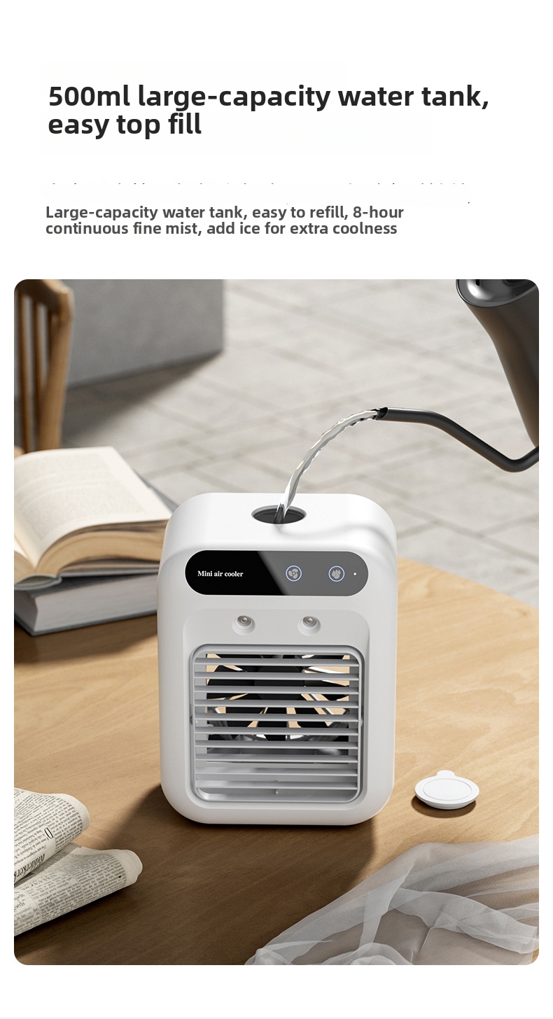 Mini Tisch-luftkühler Mit Luftbefeuchter Für Büro Und Zuhause_voghion.com