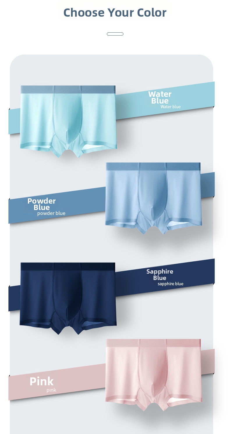 Men's Boxer Briefs Moisture Wicking Antibacterial Breathable Trunks_voghion.com