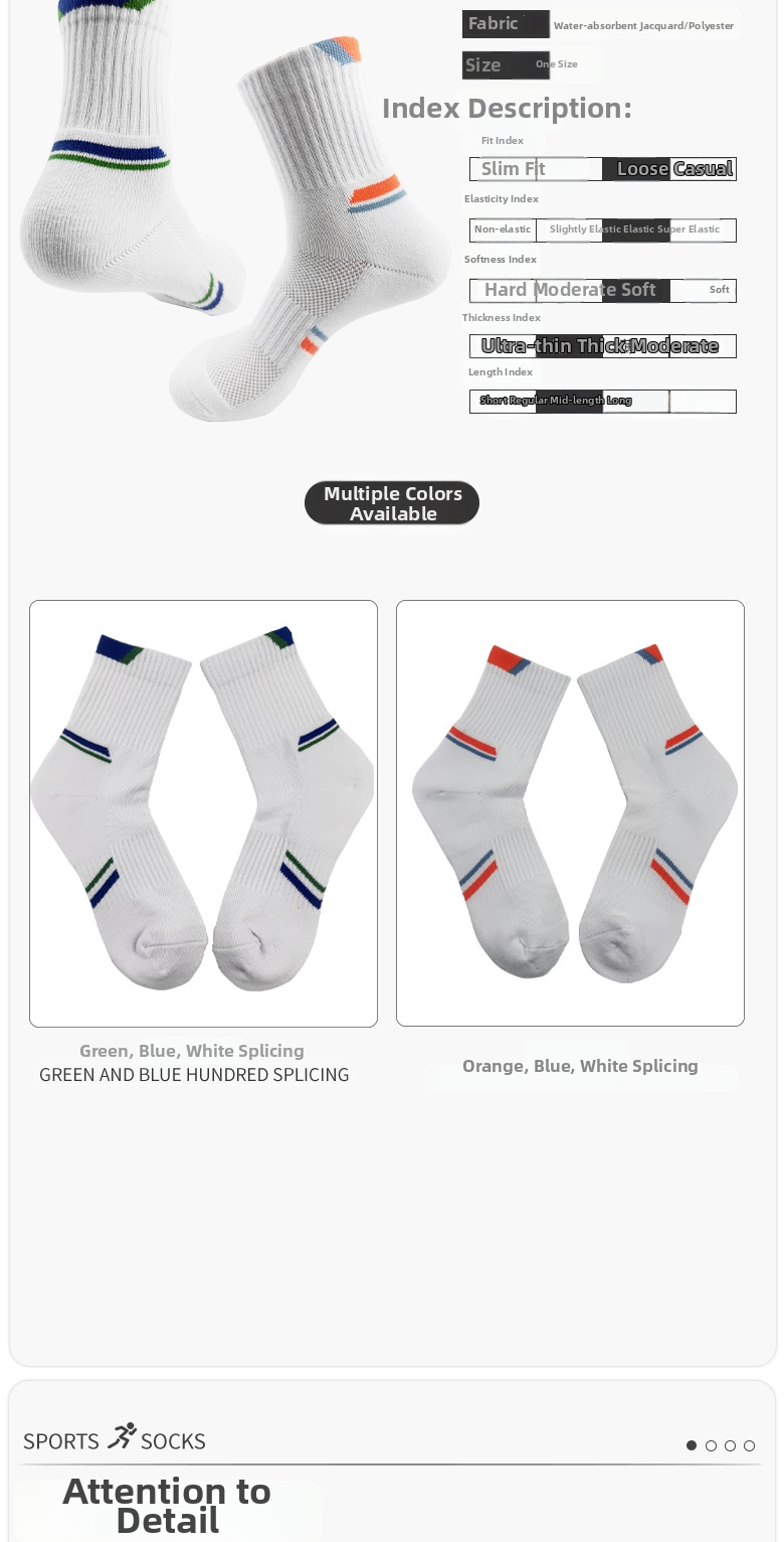 Men's Mid Calf Badminton Sports Socks Breathable High Elasticity Sweat Absorbing Outdoor Thickened Towel Socks_desvips.com
