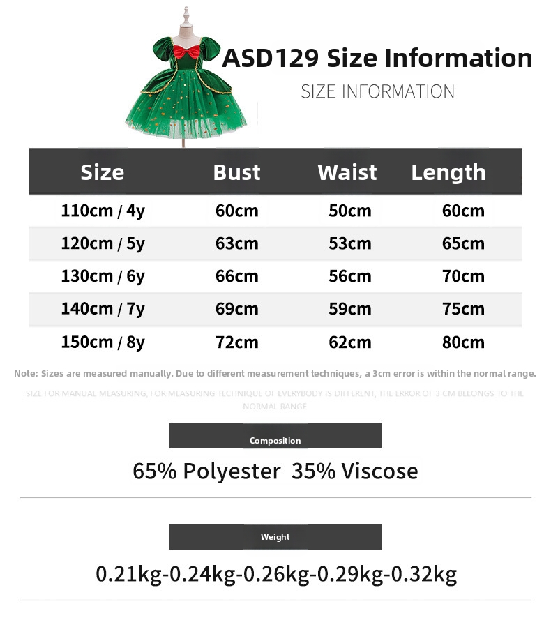 Festliches Mädchen Weihnachtskleid Mit Tüllrock Und Schleife_voghion.com