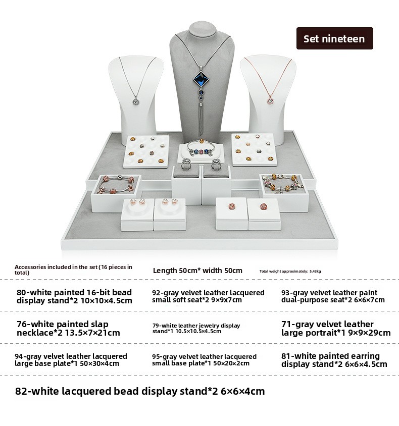 A028- (71-41) Grey Velvet Skin Paint Set (Xuyue) details page _2