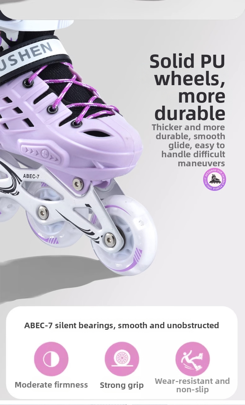 Adjustable Hard Shell Roller Skates For Adults And Beginners_voghion.com