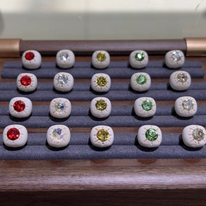 High-quality ceramic camel bone beads, multi-colored, with diamond accents, old-style loose beads, DIY accessories for handmade bracelets and necklaces, fashionable embellishments