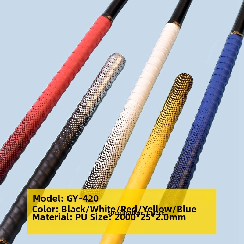 Zweetabsorberende handgreeptape voor vishengels en badmintonrackets, antislip handgreepwikkeltape, 2 meter, sport en outdoor_voghion.com