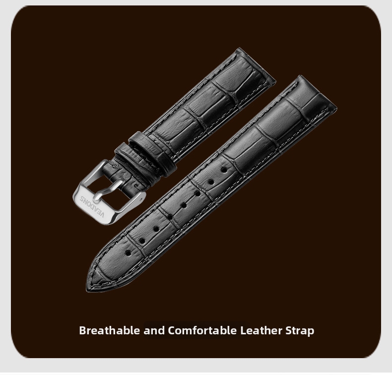Herren Business Quarzuhr Mit Mondphase Und Chronograph_voghion.com