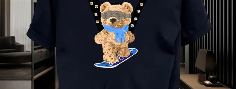 Camiseta de algodón para hombre y mujer con estampado de moda_voghion.com