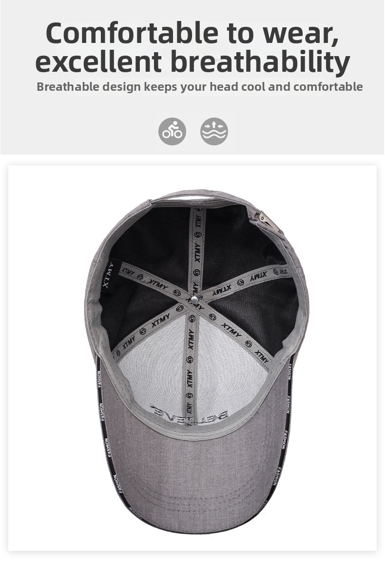 Men's Stylish Embroidered Baseball Cap Versatile Sun Hat_voghion.com