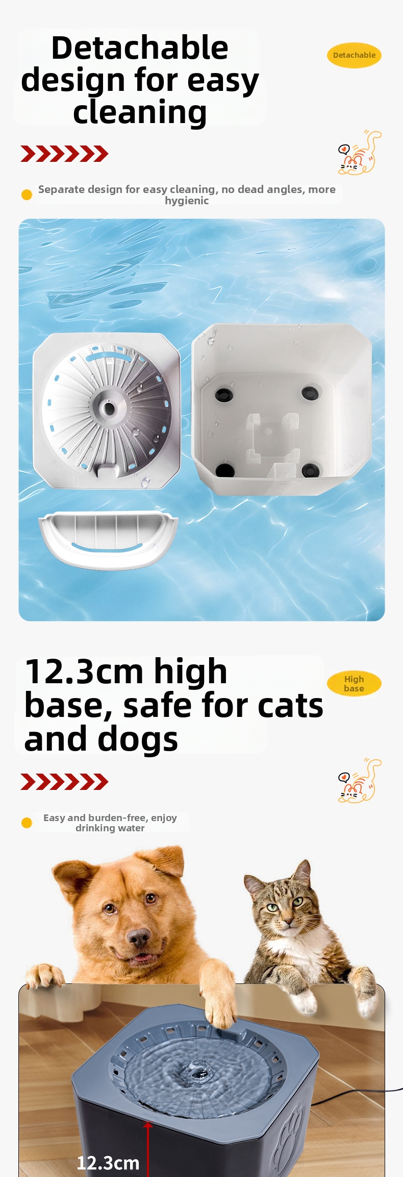 Pet Smart Water Fountain Automatic Circulating Filter For Cats_voghion.com