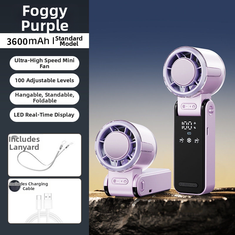 Neuer tragbarer, faltbarer Mini-Turbinen-Halbleiterventilator für den Heimgebrauch_voghion.com