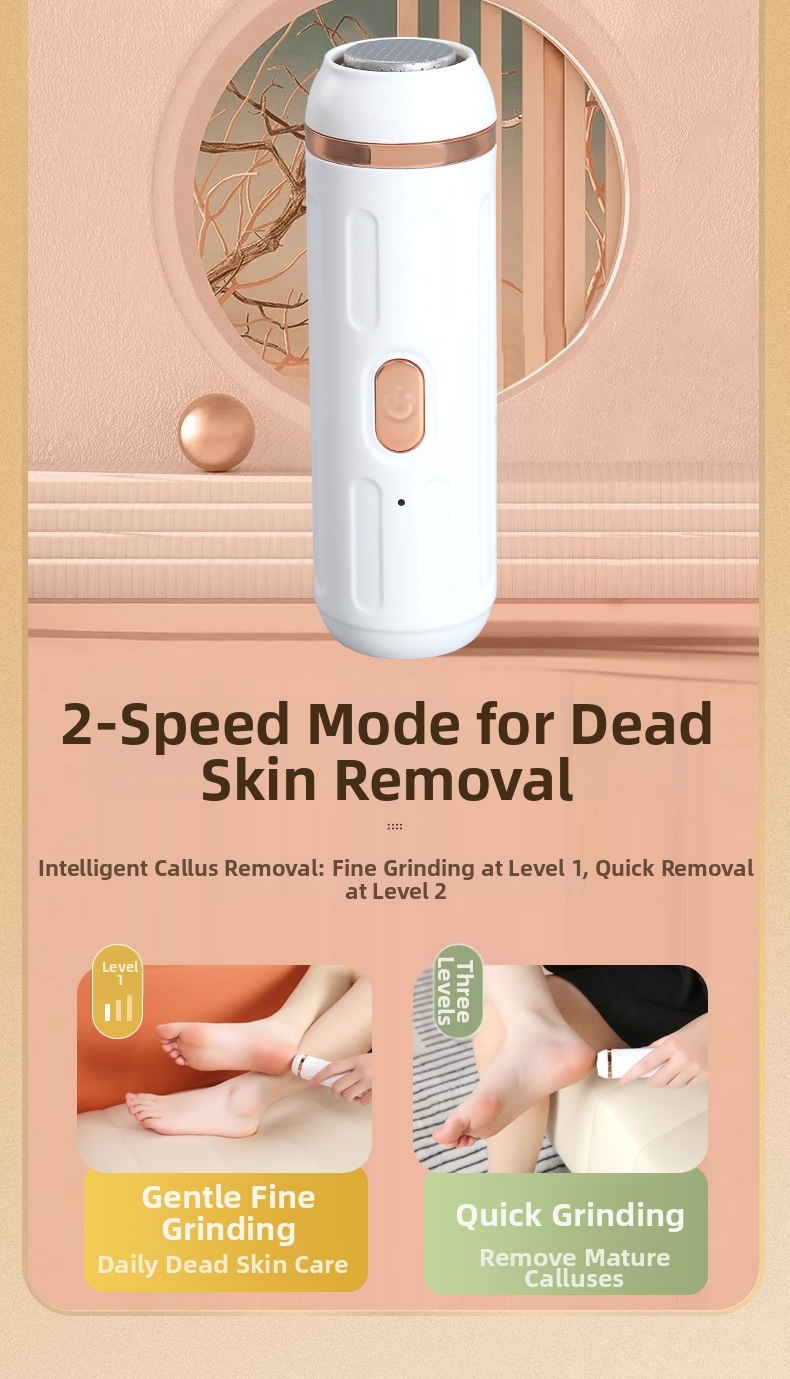 Lime à pieds électrique rechargeable, entièrement automatique, élimine les peaux mortes et les callosités. Lime à ongles électrique pour soins personnels à domicile._voghion.com