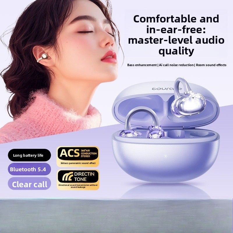 Auricolari bluetooth clip a orecchio con riduzione del rumore_voghion.com