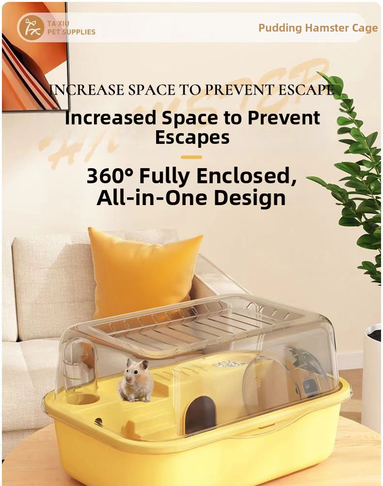 Luxury Acrylic Hamster Cage Large Habitat For Small Rodents_voghion.com