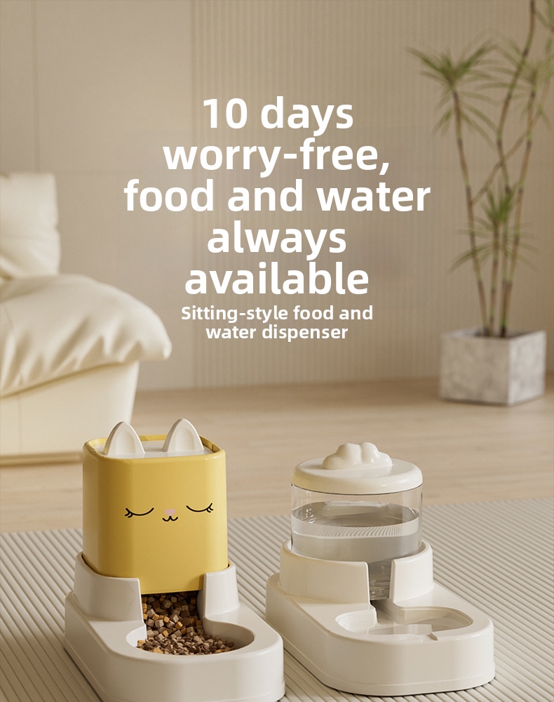 Distributore automatico di cibo e acqua per cani e gatti_voghion.com
