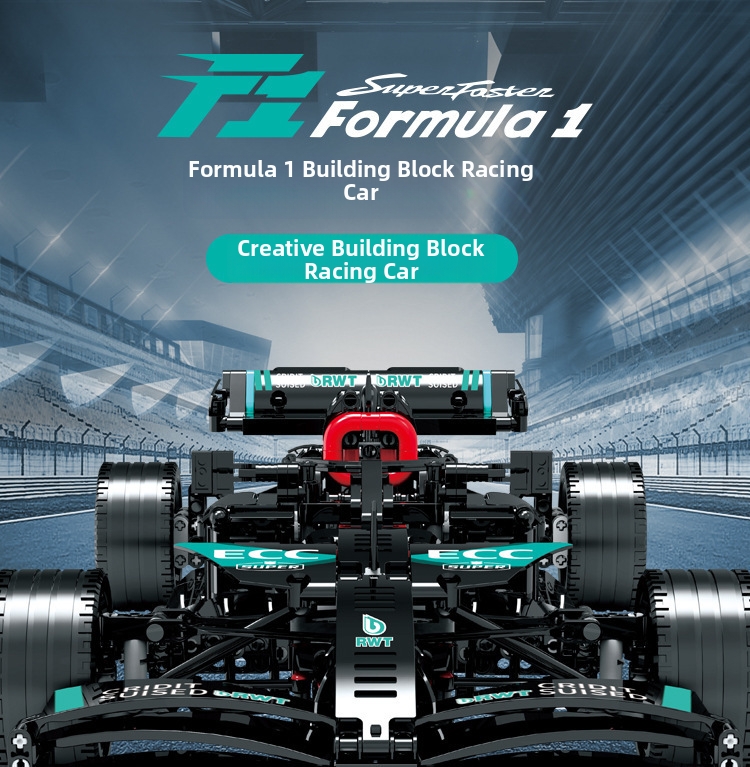 Carro de corridas fórmula 1 blocos de construção brinquedo_voghion.com
