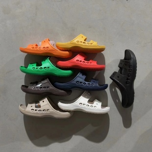New Men's and Women's Shoes Couple's Classic Sandals and Slippers Double Belt Cross Hole Shoes Soft Sole Sandals Flats