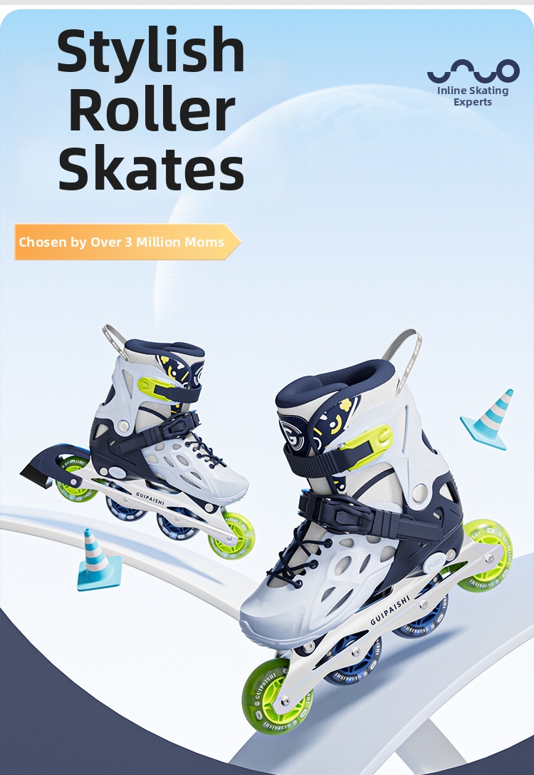 Adjustable Roller Skates For Children Beginners Ice Skating Set_voghion.com