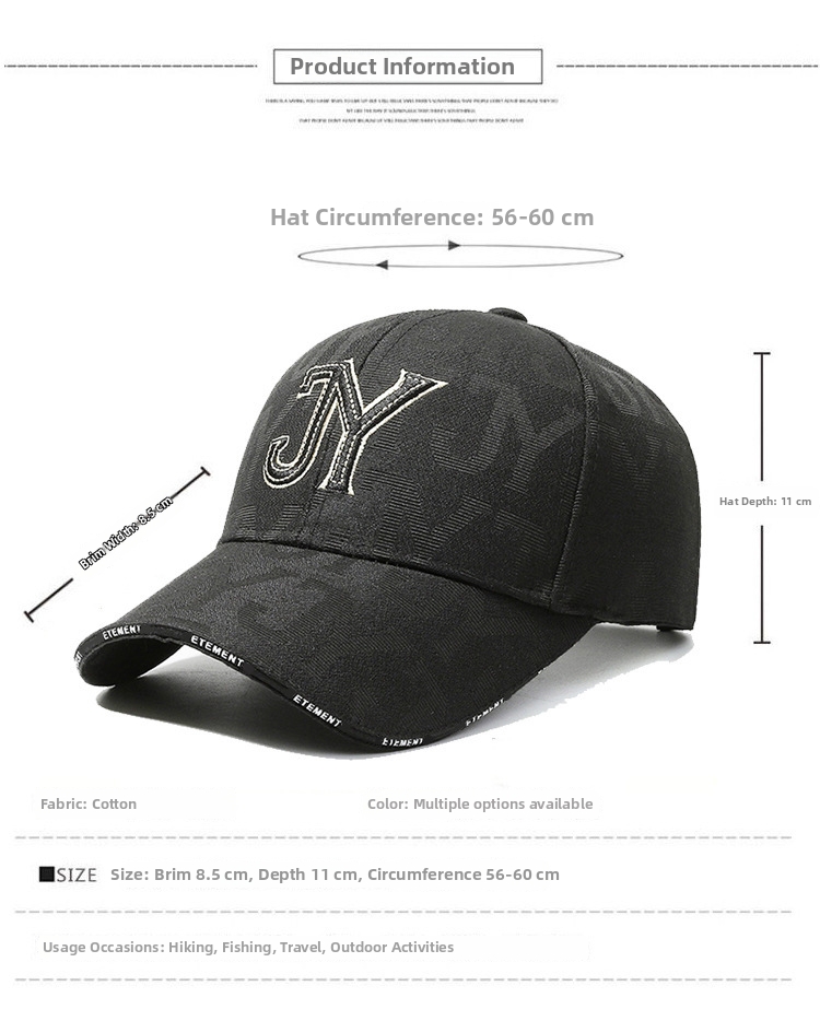 Unisex Baseball Cap Korean Style Sun Protection Casual Hat_voghion.com